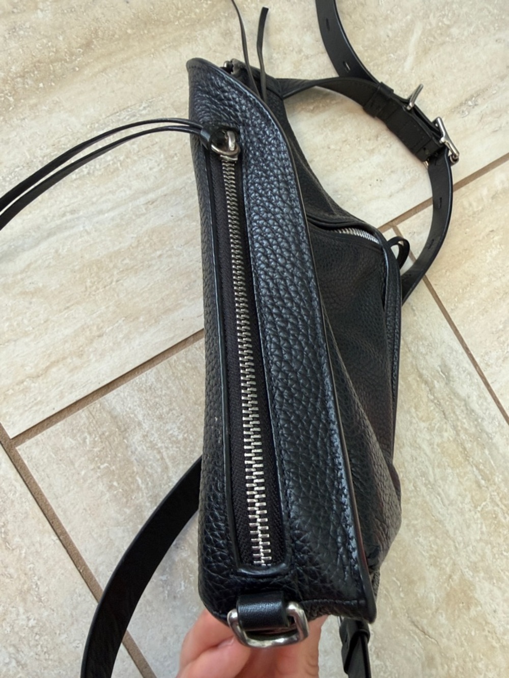 Rag & Bone Elliot Sling Pack Leather Crossbody Bag - Picture 9 of 16